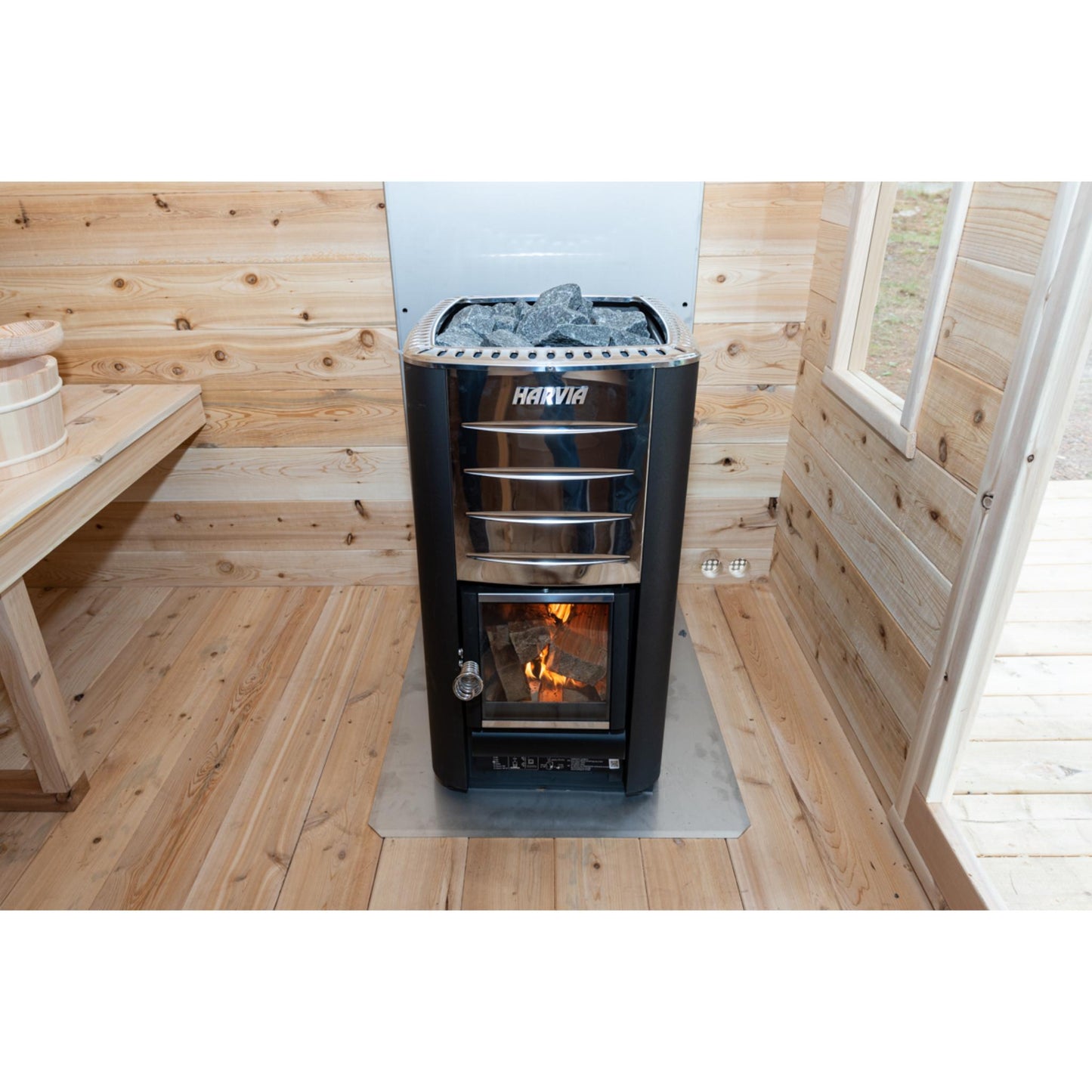 Canadian Timber Georgian Cabin Sauna - Wood Burning