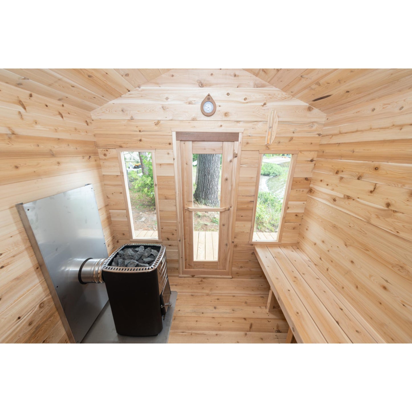 Canadian Timber Georgian Cabin Sauna - Wood Burning