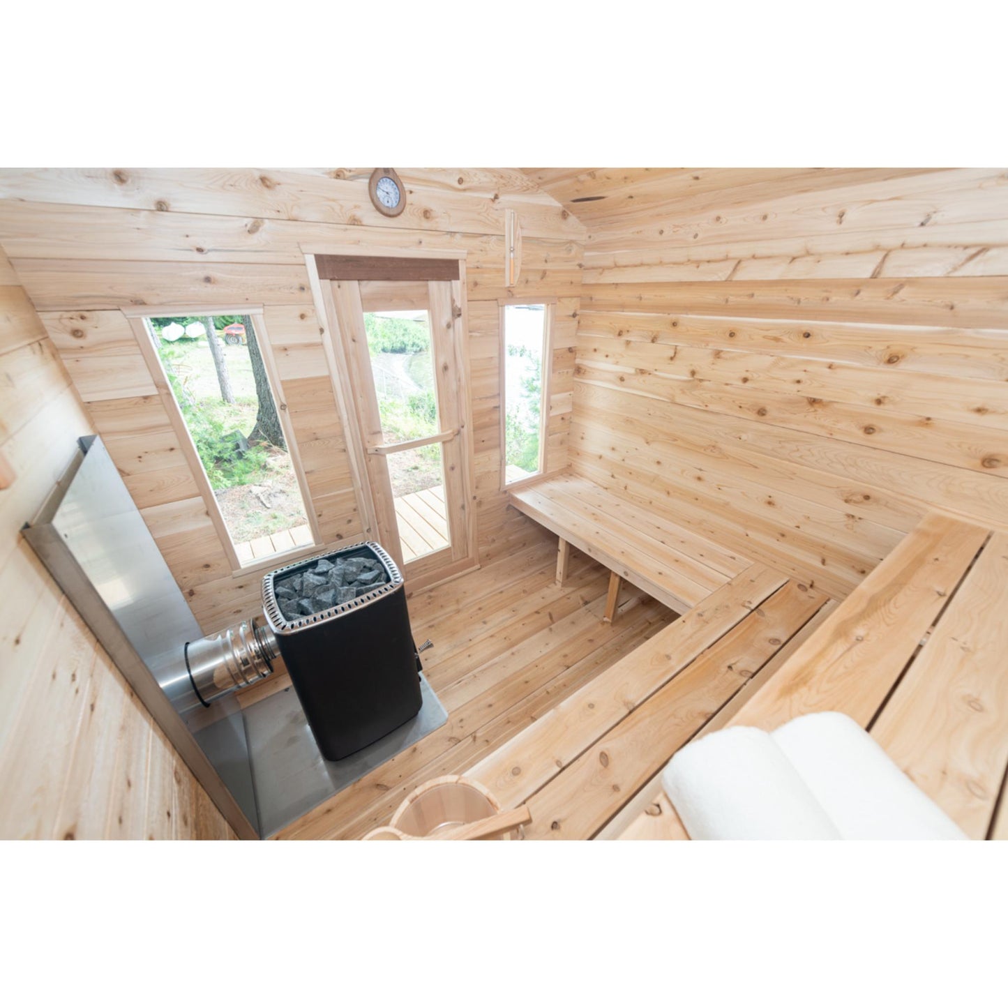 Canadian Timber Georgian Cabin Sauna - Wood Burning