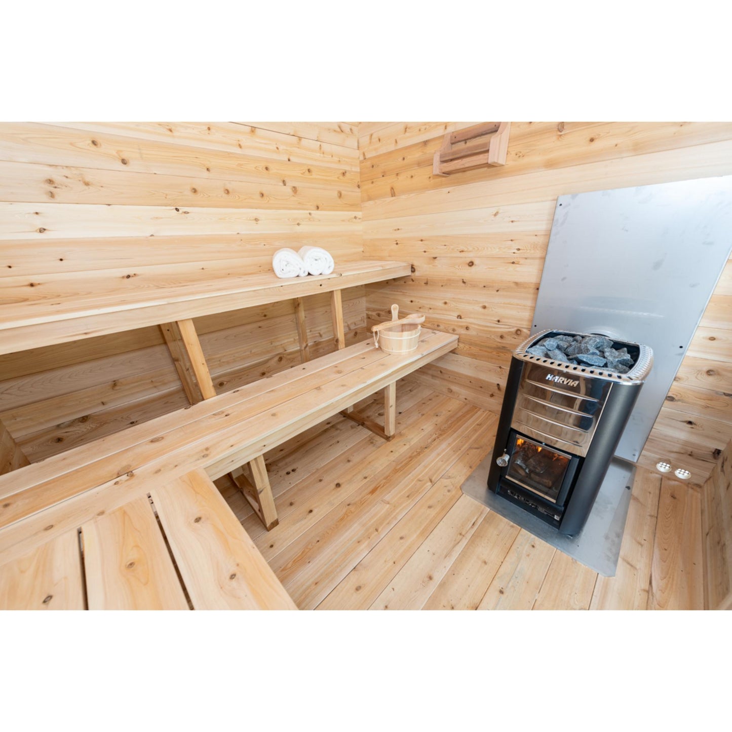 Canadian Timber Georgian Cabin Sauna - Wood Burning