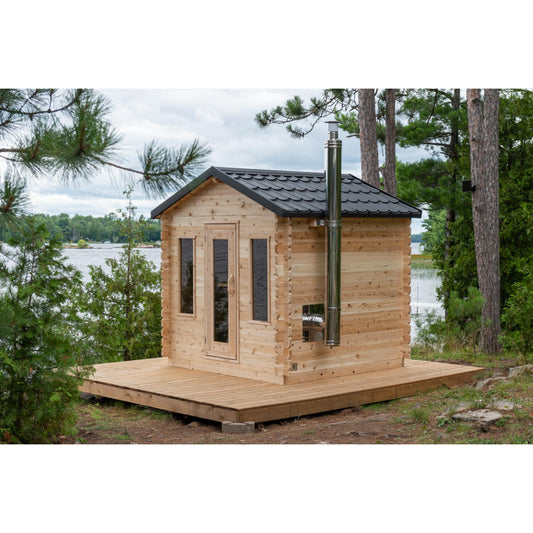 Canadian Timber Georgian Cabin Sauna - Wood Burning