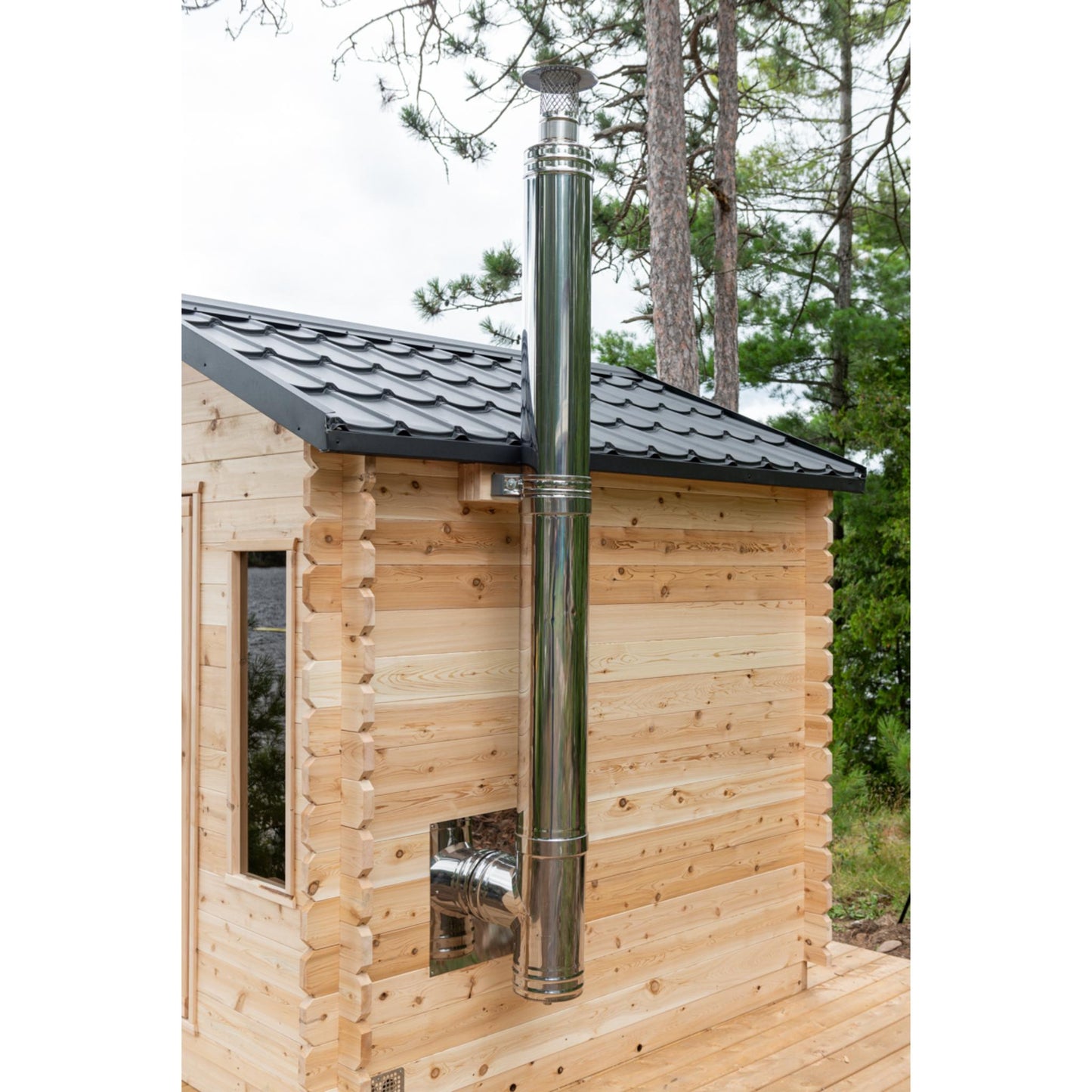 Canadian Timber Georgian Cabin Sauna - Wood Burning