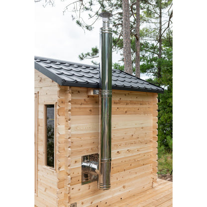Canadian Timber Georgian Cabin Sauna - Wood Burning